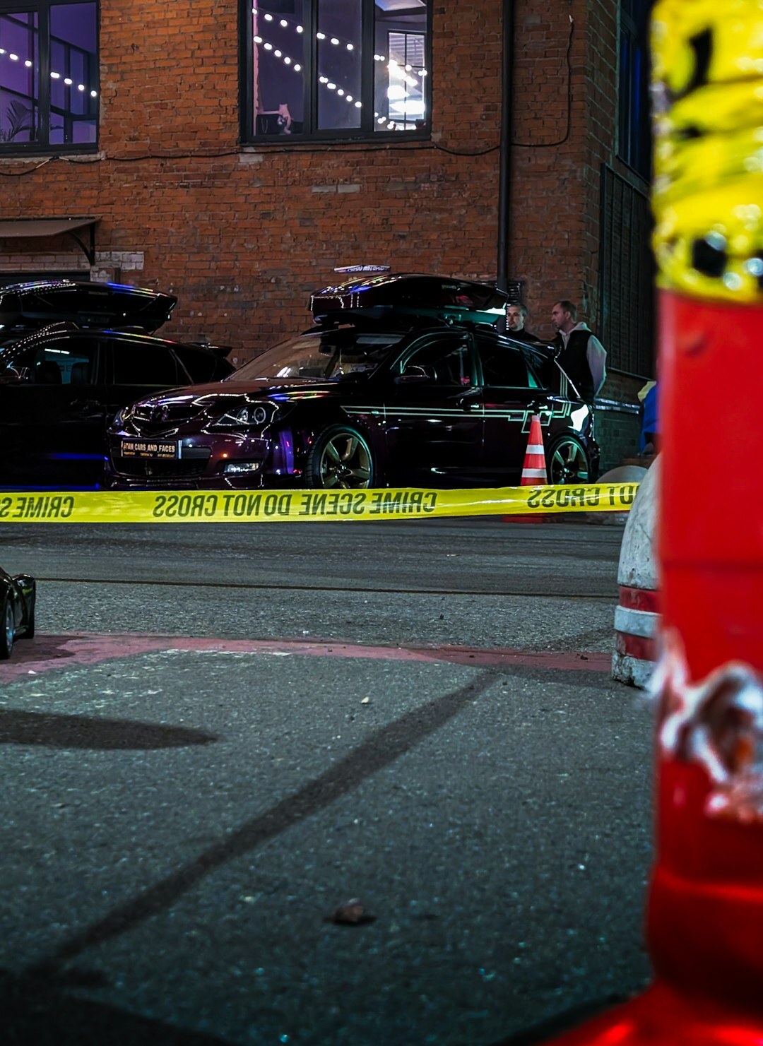 police investigation scene
